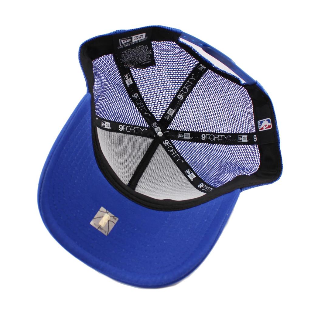 New Era Mesh Cap 9FORTY New York Knicks NBA TRUCKER MESH CAP BLUE NEW ERA NEW YORK KNICKS SNAPBACK 940 Hat AF A-FRAME A-Frame [Used]