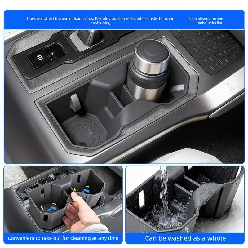 For 2026 Toyota RAV4 & Wildlander, Silicone Cup Holder Mats for Center Console & Rear Armrest