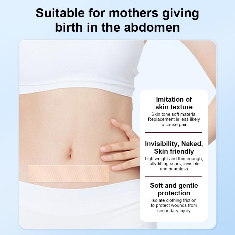 3 ks Silikonové náplasti na jizvy Odstranění Neviditelná krycí podložka Gel Vodotěsná páska Léčba po císařském řezu Keloid Popáleniny Abdominoplastika