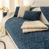 Plush Sofa Cushion Thickened Jacquard Non-slip Cushion Cover Cotton Velvet All-inclusive Universal Living Room Sofa Cover Back