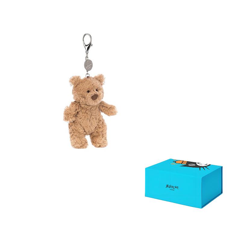 JELLYCAT Bartholomew Bear Animal Bartholomew Bear Bag Charm Doll Plush Pendant Sitting 12cm High