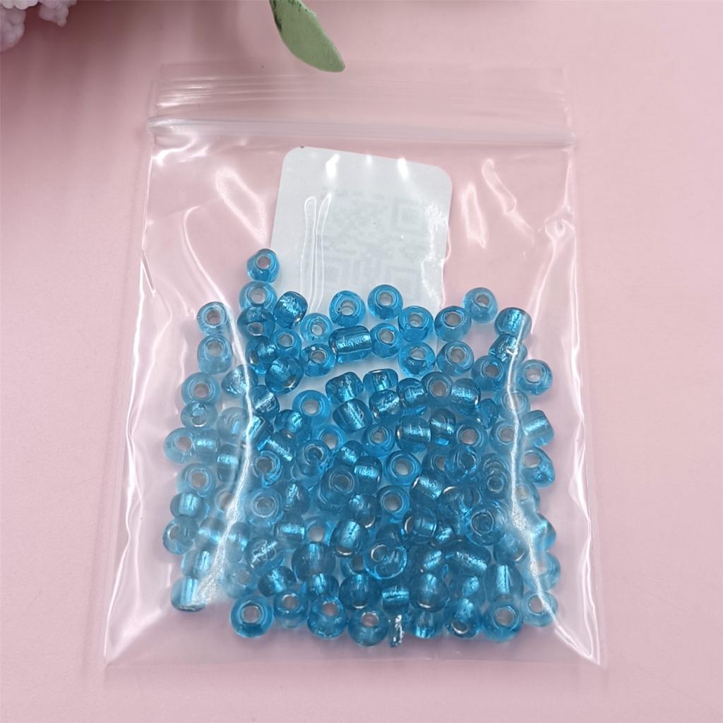 500 stk For smykkefremstilling 4mm DIY Øredobber Halskjede Armbånd Løse Mellomleggsperler Anheng Glassfrøperler Miksfarge Fargerik