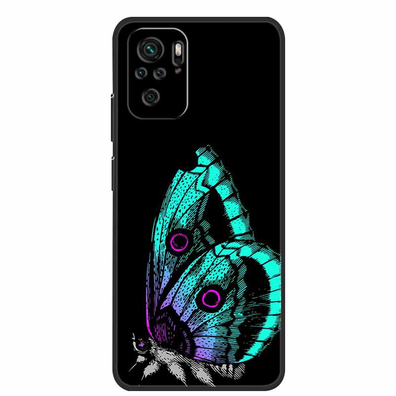 Für Xiaomi Poco M5s Hülle Luxus TPU Weiches Silikon Handy Rückseite für PocoM5s Stoßfest Blumen Niedliche Cartoon Blumen Neue Hülle