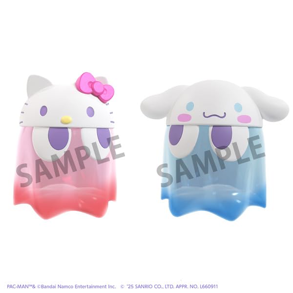 MegaHouse x Sanrio Characters Chibi Collect Figure Deluxe Ghost Cinnamoroll Clear Color Approximately 100mm made of PVC finished Pac-Man Ver. tall,