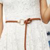 Spring And Summer Student Dress Casual Decoration Belt Multi-Colored Ring Knotted Women'S Belt Accessories