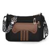 Women's Patchwork Shoulder Bag Large Capacity Nylon Crossbody Bag