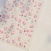 Cherry Blossom Pink Flower Sakura Spring 5D Nail Art Sticker Gold Stamping Soft Adhesive Relief Adhesive Chic Manicure Decals