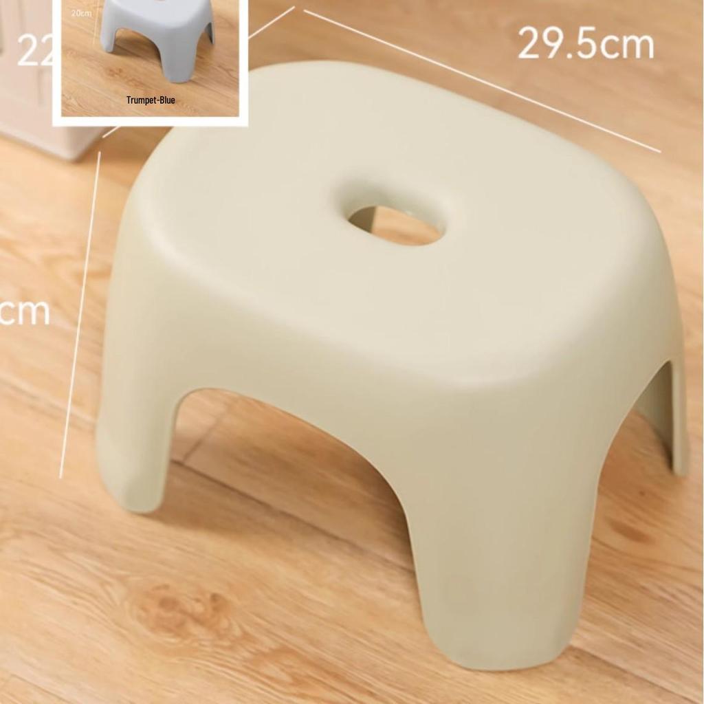 Durable Plastic Low Stool for Bath and Living Room