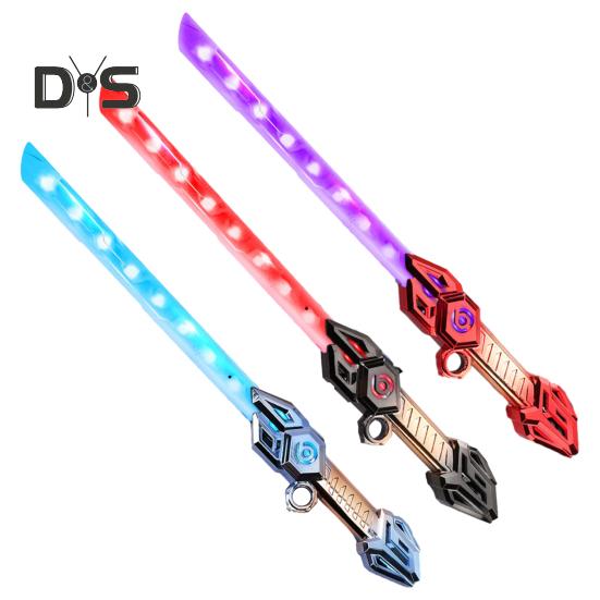 Spada Laser Luminosa per Bambini con Effetti Sonori Speciali Luce Multicolore Spada Lunga Luminosa Manico Realistico Regalo per Bambini Divertimento di Gioco di Ruolo