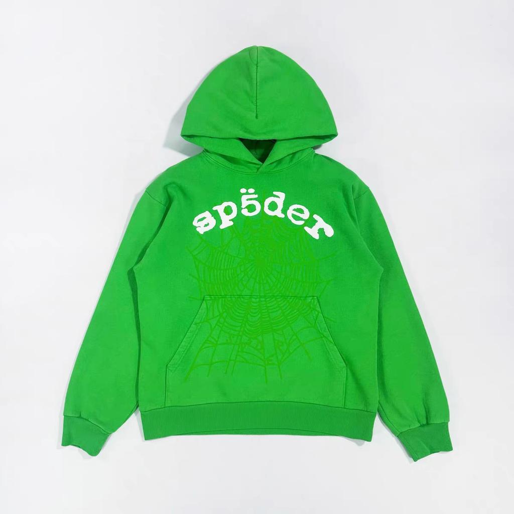 High-quality beauty tide spider web sweater fleece printing men and women couple hoodie source manufacturer wholesale