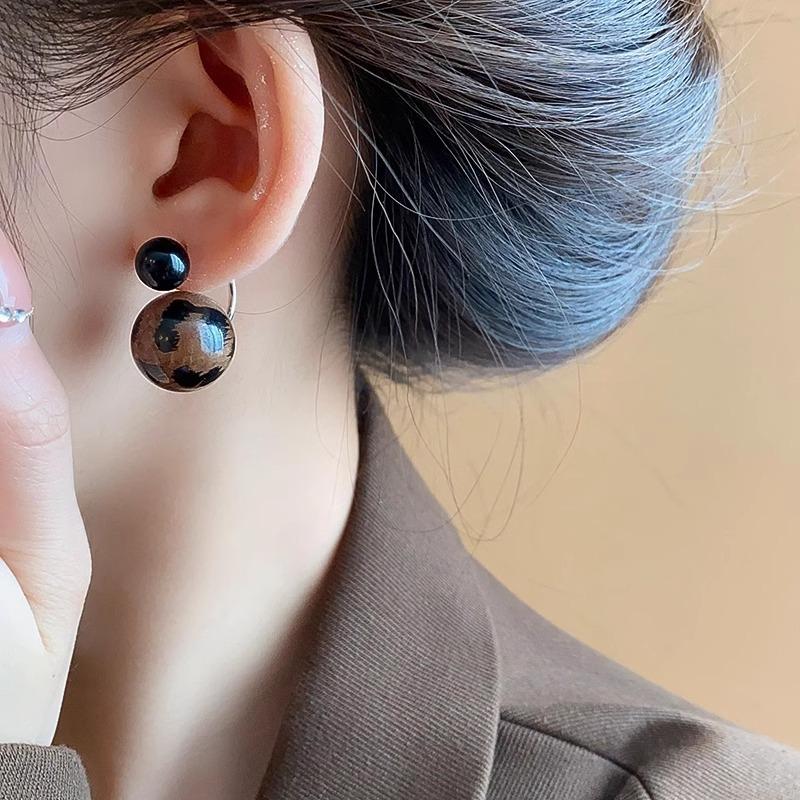 Camellia Flower Earrings Unique Personality Temperament Earrings Girls Travel Vacation with Fine Accessories