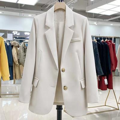 New  Autumn Fashion Women Suit Jacket Korean Versatile Casual British Style Work Wear Suits  Black White