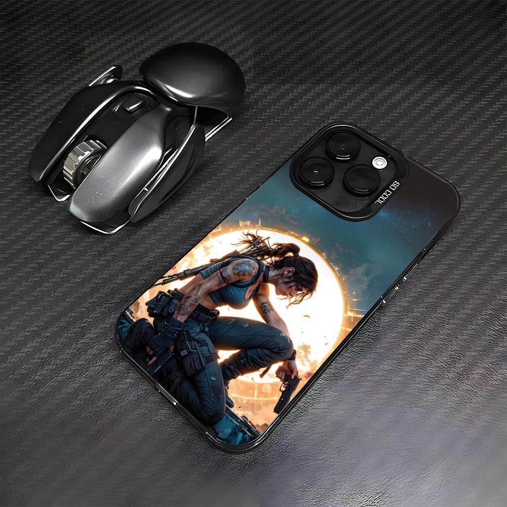 T-Tomb R-Raider Phone Case For IPhone17 Air 16 15 14 Plus 13 12 11 Pro 7 8 XS Max XR Silver Black Bumper Case