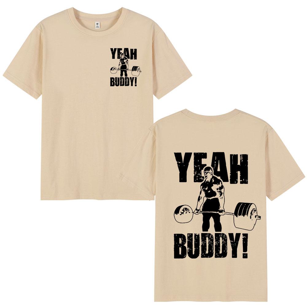 Ronnie Coleman Man T Shirt Yeah Buddy Gym Lightweight Baby Tee Shirt Men Clothing O-Neck Cotton Short Sleeve T-Shirts Streetwear