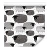 Sheep Wallpaper In Shades of Gray for Living Room and Bedroom 50x1000