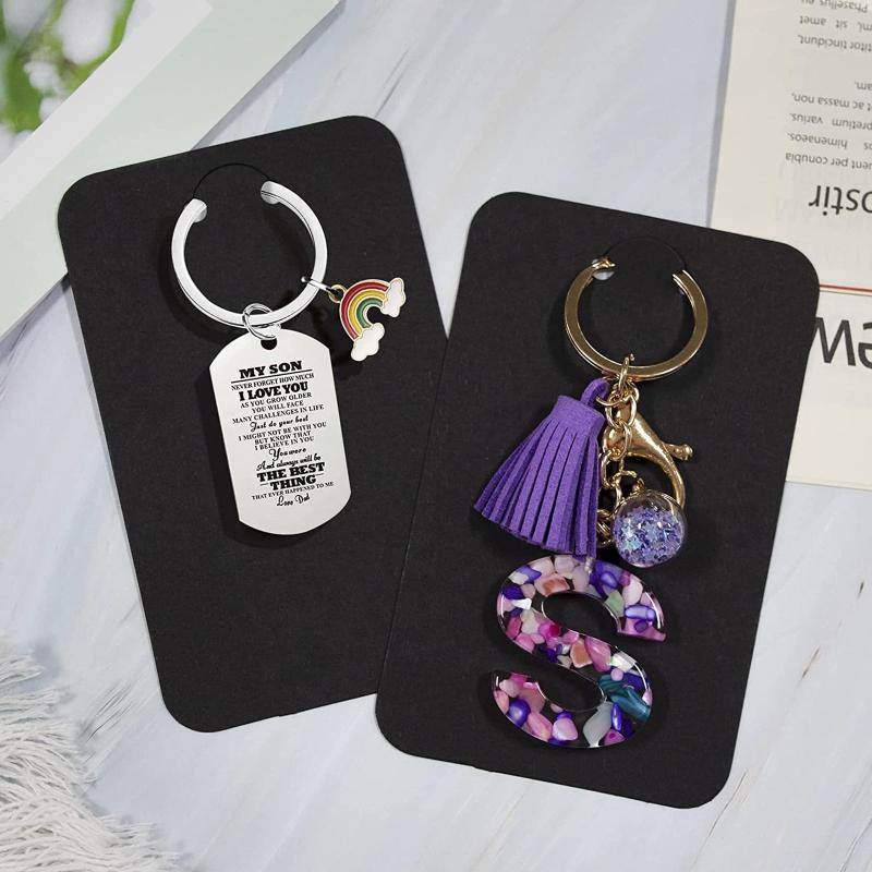 100 Set Earring Cards Earring Display Cards for Stud Earring Dangle Earring Holder for Selling White Black Khaki Card