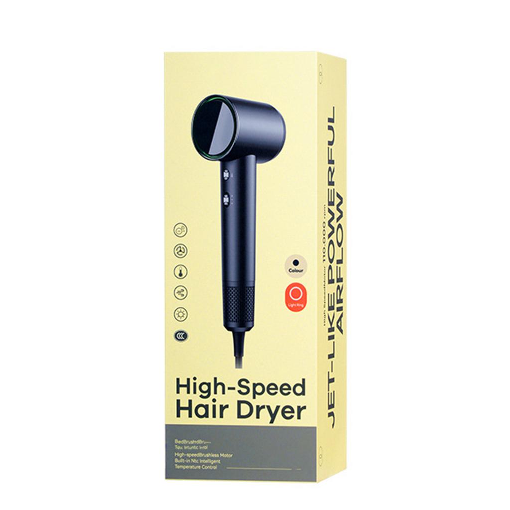 High-speed Negative Ion Hair Care Hair Dryer with Three-speed Temperature Control and High Wind Power for Household Use