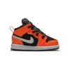 Jordan 1 Mid Black Orange Light Bone 640735-062