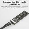 USB 2 Header SATA Power Cable Splitter with 1 To 4 9Pin Motherboard