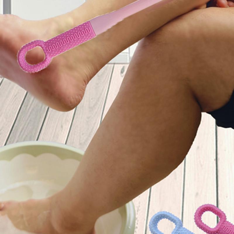 Multifunctional toe gap soft glue cleaner foot washing soft brush dead skin exfoliation brush foot rubbing board bathing gadget