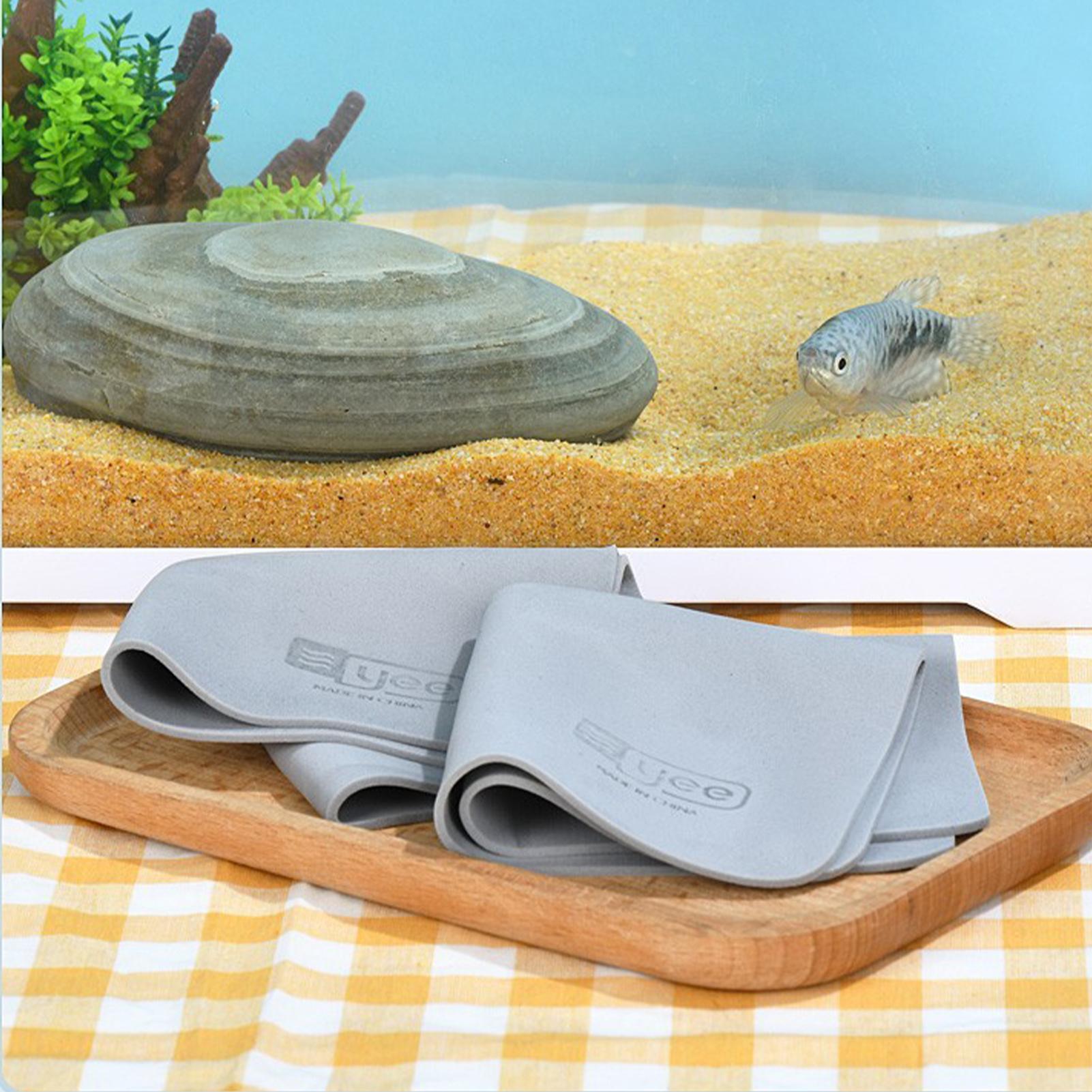 

Aquarium Absorbent Cleaning Cloth Reusable Absorbent Cloth Descaling Agent Fish Tank Cleaner For Glass Door Indoor Outdoor Home S