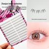 10-Row Autumn Leaf & Sunflower Faux Eyelashes - Flat, Glue-Free