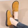 Fashion Women Cork Casual Shoes Baotou Flats Slip-on Autumn Retro Slip On New Moccasin Fall Slip-on Autumn Female Footwear New