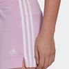 Adidas Logo Embroidered Colorblock Striped Drawstring Training Shorts Women Bottoms Pink GM5527