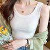 2025 Trendy Anti-Exposure Camisole: Light, High-Elastic Ribbed Spaghetti Strap Outerwear for Spring/Summer, Covers Underarm Area