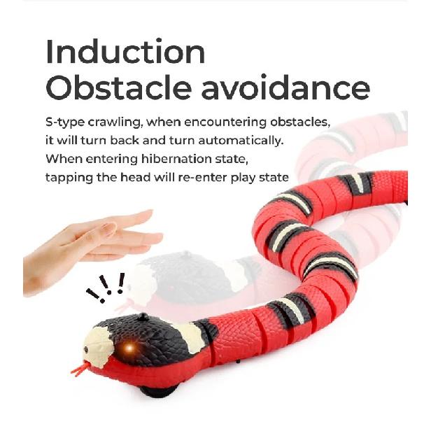 Pet Cat Toys Interactive Smart Sensing Snake TeaseToys Automatic Sensing Intelligent Obstacle Avoidance Indoor Play Cat Supplies