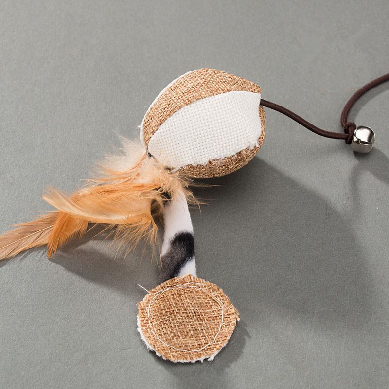 Cat Toy Cat Teaser Stick Cat Kitten Fish Toy Wooden Handmade Cat Teaser Stick Mouse Cat Toy Cat Cat Supplies