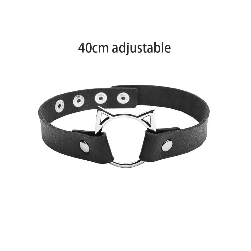 Sexy Trendy Vintage kouzlo Náhrdelníky s kulatým gotickým límcem Šperky Dárek Gotické kožené srdce Harajuku Dámské Punk Náhrdelník