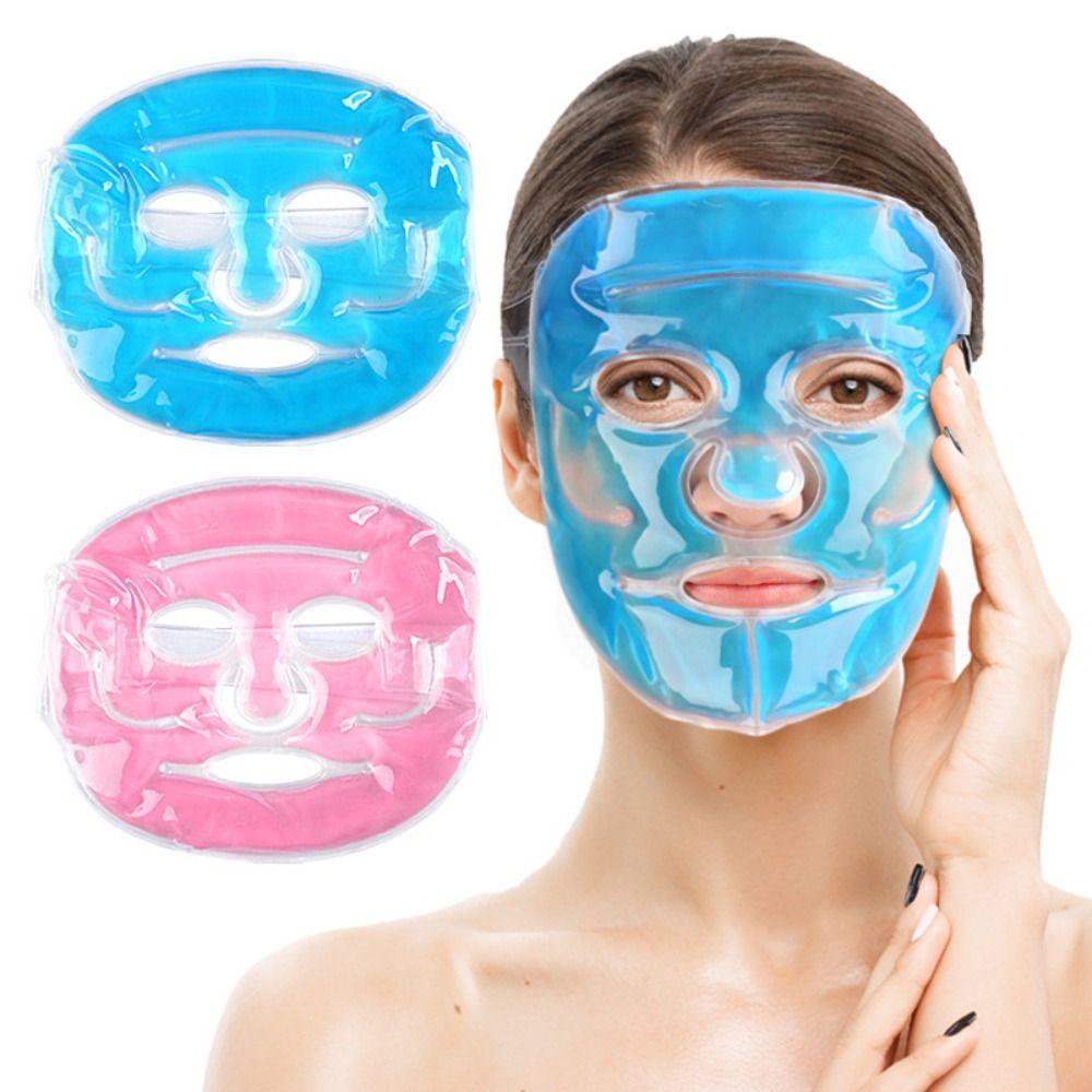 Gel Beads Ice Pack Full Face Hot Heat Compress Pack Cold Face Eye Mask  Relieve Fatigue