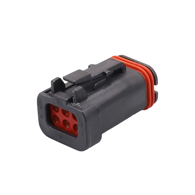 6 Hole Car Waterproof Assembly Wiring Harness Socket With Terminal Dt16-6Sb-Kp01 Automobile Wire Connector