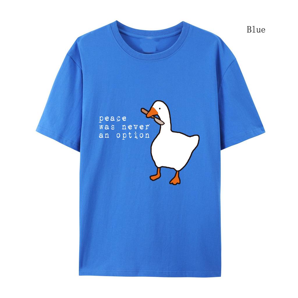 Peace Was Never An Option Printing T-shirt Funny T-shirt T-shirt Novelty Oversized Tops Harajuku Hat Rope T-shirt