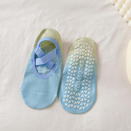 Verlaufende Unsichtbare Socken für Damen Anti-Rutsch Silikon-Haftung Yoga-Socken Niedrig geschnitten Unsichtbare Flache Bootssocken für Fitness Indoor Tanz Sport