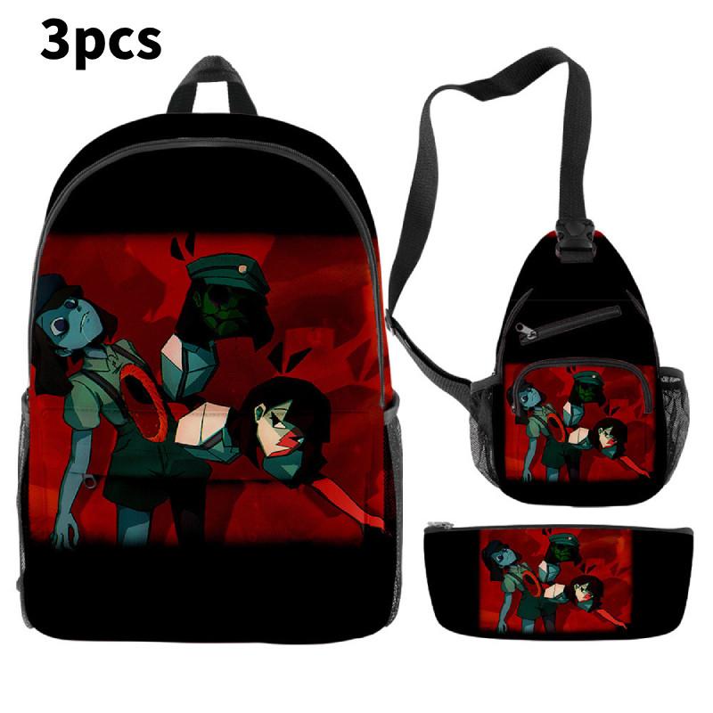 Dream Ena Bbq Children School Bag Set Pencil Case Durable Material Student Young