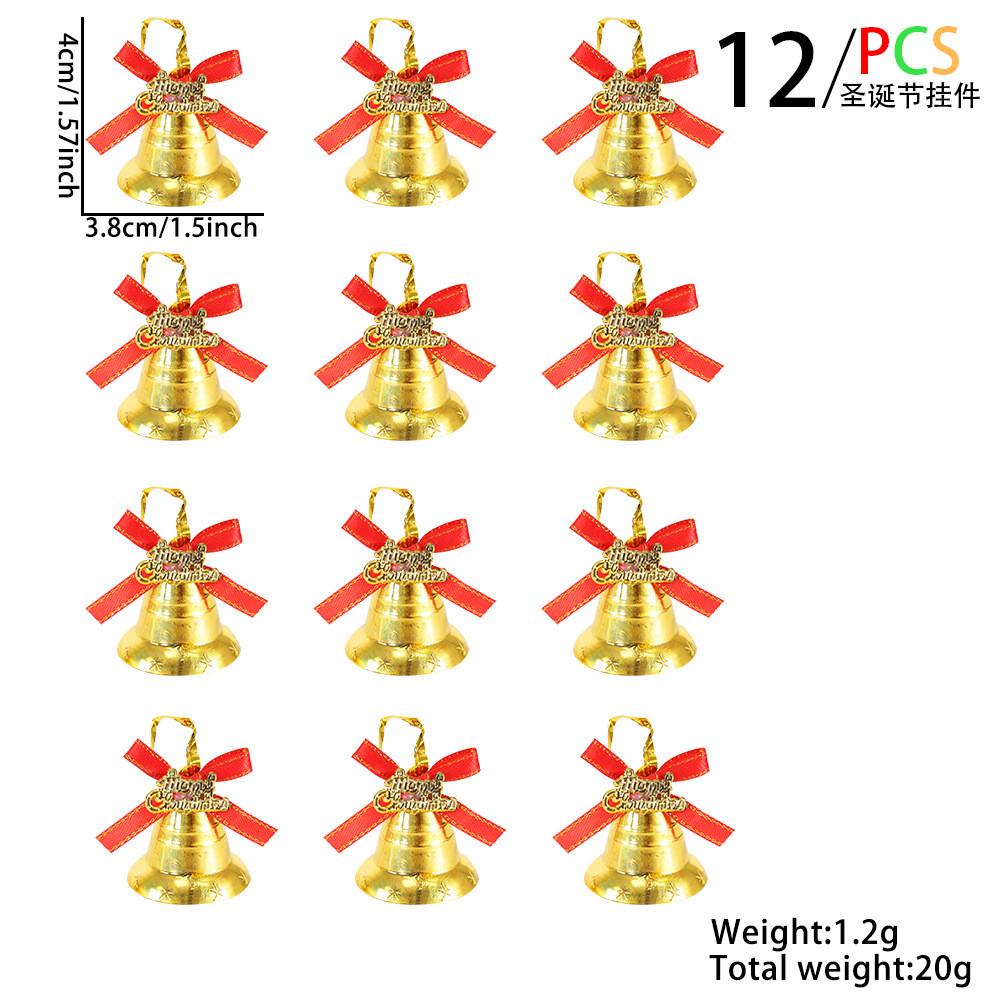Themed Holiday Elegant Gold Plastic Christmas Bells Ideal For Tree Decorations