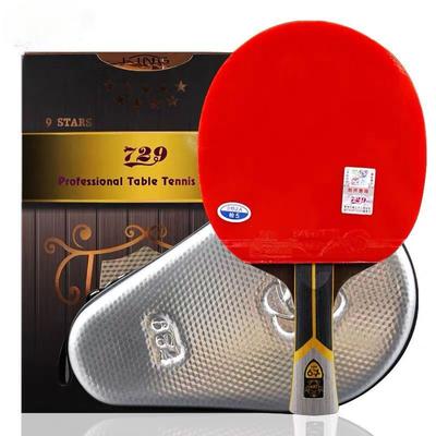 Amitié 729 King 9 étoiles 8 étoiles raquette de Tennis de Table carbone Ping-Pong Paddle haute collante Pips-in batte de Ping-Pong avec sac