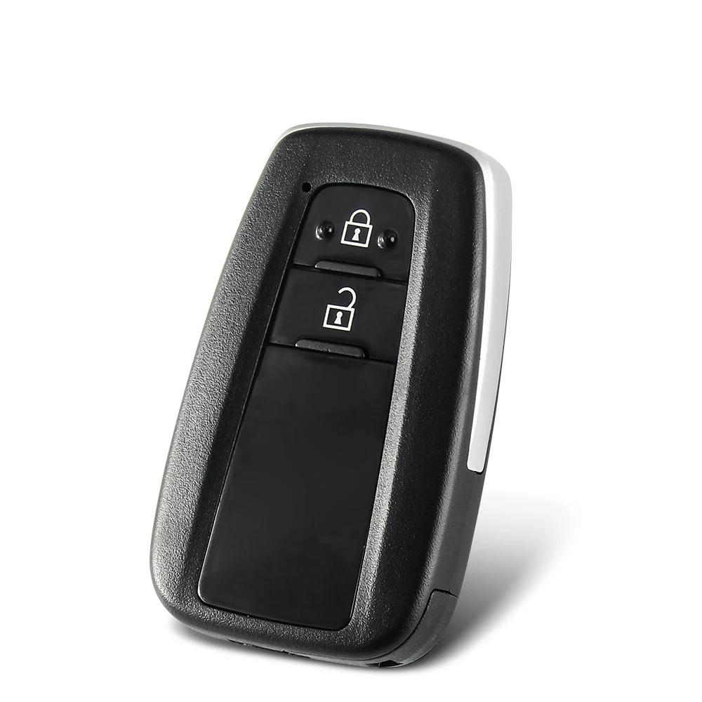 Voor Toyota Prius Camry Rav4 C-Hr Auto Afstandsbediening Sleutelhoes 2/3/4 Knoppen Case Cover Fob Inzet Sleutelblad
