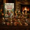 Calendario dell'Avvento Scatola 24 Giorni Calendario di Natale, Animali del Bosco Conto alla Rovescia Elfi Acrilici Figure Giocattoli Carini da Collezione per Decorazione Festa di Natale Natura