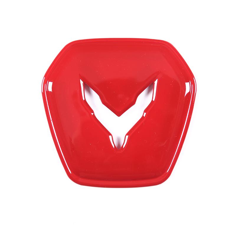 

ABS углеродное волокно автомобильный руль эмблема значок отделка наклейка для Chevrolet Corvette C8 Stingray Z51 Z06-2023 автомобиль красный