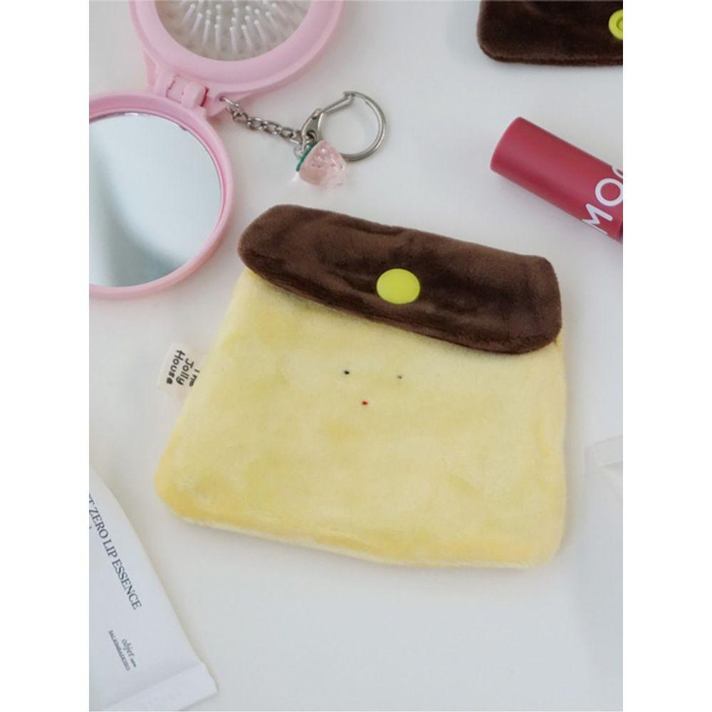 Briskstyle Pudding-shaped Coin Purse, Card Wallet, Lip Balm Pouch, Keyring