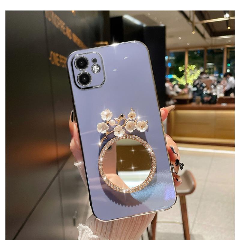 Geeignet für IPhone16Promax Handyhülle, Luxuriöser Wasser-Diamant-Spiegel, Apple 15 Schutzhülle 14, High-End-Gefühl