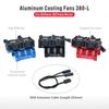 SURPASS HOBBY RC Motor Fan Cooling Fan Heatsink Metal for RC Car 1/8 1/10 1/12 Scale 380 390 540 550 Brushless Motor 28/29/36mm
