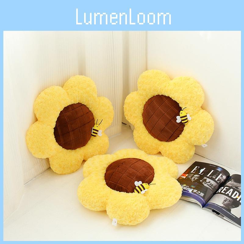 Soft And Plush Sunflower Decorative Pillow For Relaxing Sofa And Nap Time