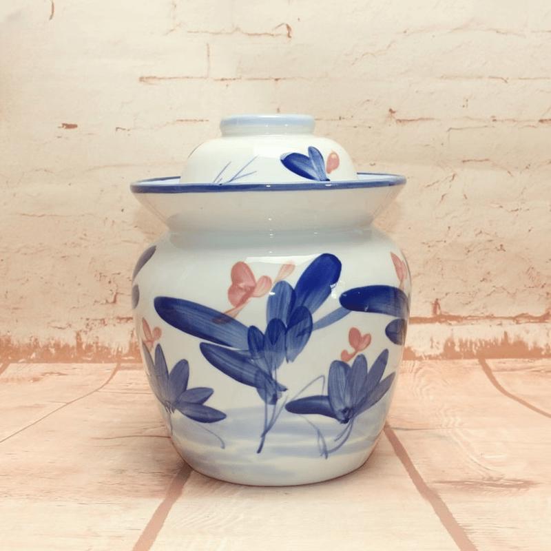 Ceramic Kimchi Jar with Double Lids