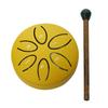 Steel Tongue Drum for Kids 3 Inches 6 Notes Mini Rain Drums Outside Rain Music Maker with Mallets And Music Book for Garden Camping Meditation Yoga