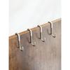 304 Stainless Steel Hook Free Punching Double S-Shape Hook Kitchen Bathroom Cabinet Door Silvery Type Coat Towel Storage Hanger