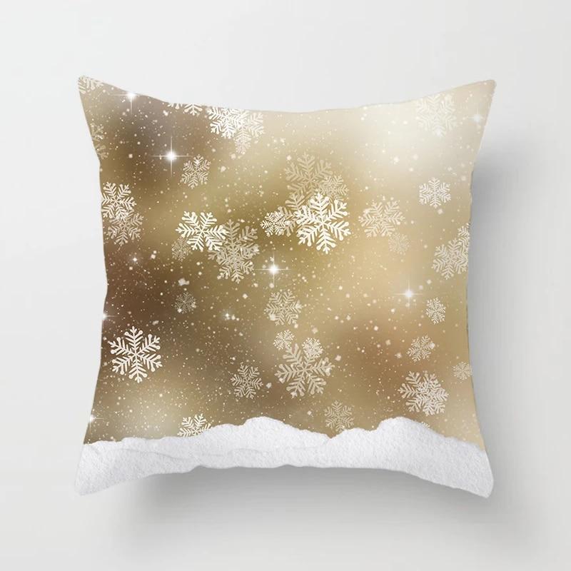 Świąteczne poszewki na poduszki z nadrukiem Świąteczne poszewki na poduszki dekoracyjne do domu Poszewki na poduszki świąteczne